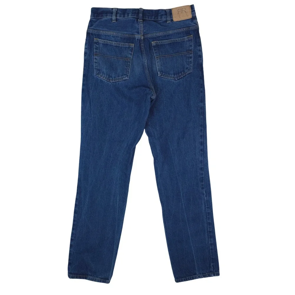 Real Ranch Premium Jeans Mens 33x36‎ Blue Cotton Denim Straight Leg Workwear